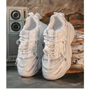 Mesh Sneakers Lace Up Running Casual Shoes for Women